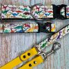 Funky Dinosaurs Canvas Dog Collar & Lead